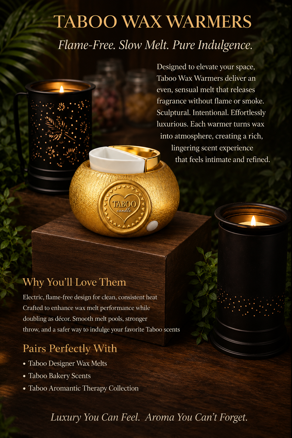 Dual-Option Wax Melt and Candle Warmers